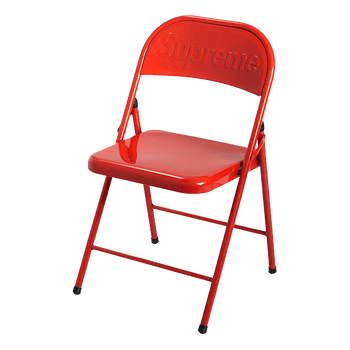 Metal Folding Chair Red image