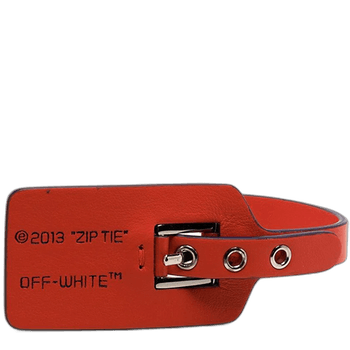 Zip Leather Bracelet (Red) image