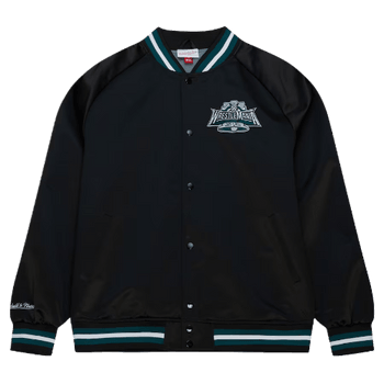 Mitchell & Ness Black WrestleMania Full-Snap Satin Jacket image