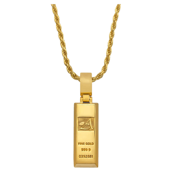 Avianne Gold Bar Pendant 18k image