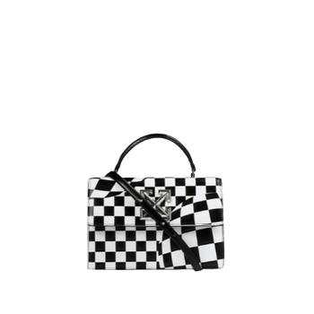 1.4 Jitney Bag Checked Black & White