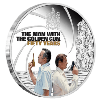 James Bond 1OZ Silver Proof Coloured Coin image