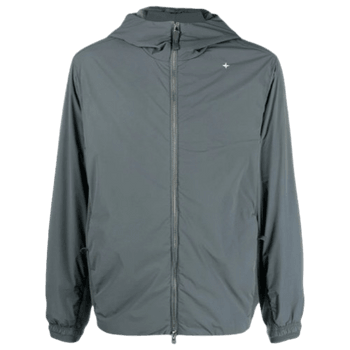 Logo-Embroidered Panelled Hooded Jacket image