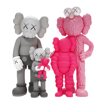 Family Vinyl Figures Grey/Pink image