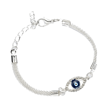 Crystal Blue Evil Eye Bracelet image