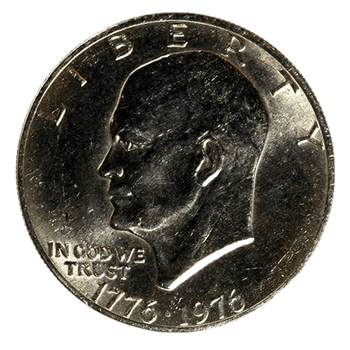 Clad Eisenhower Dollar (1971-78, Copper-Nickel) image
