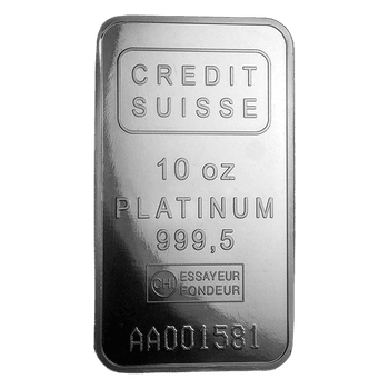 10 oz Platinum Bar image