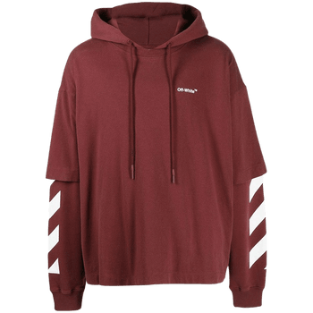 Diag-Sleeve Cotton Hoodie image