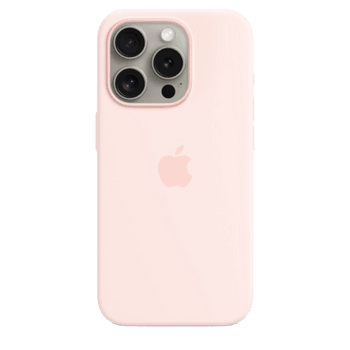 iPhone 15 Pro Silicone Case with MagSafe - Light Pink image