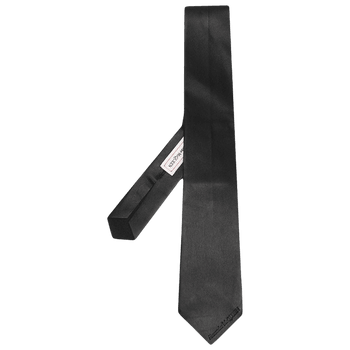 Debossed-Logo Leather Tie image