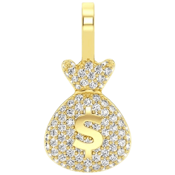 Money Bag Pendant 14k image